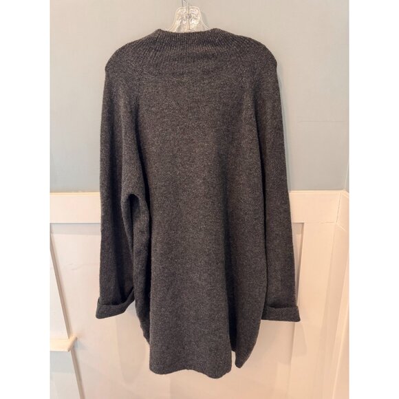 NWT Sadie & Sage Carson High Neck Sweater Dress in Charcoal Gray Womens Size L - Picture 5 of 9